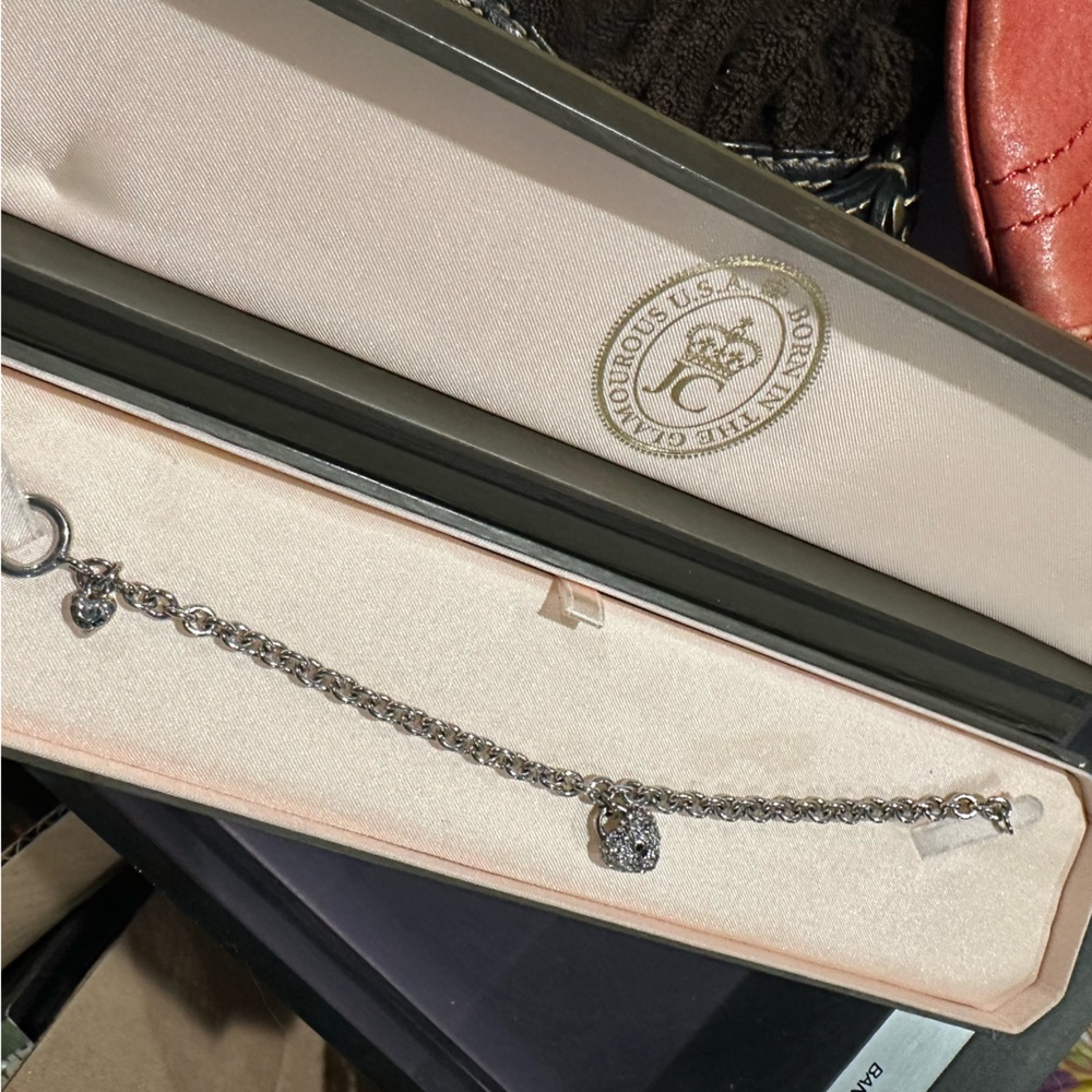 Juicy Couture Heart Padlock Wish Bracelet